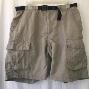 The North Face Khaki Cargo Hiking Shorts Sz Lg